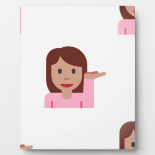 woman emoji plaque