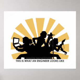 Woman engineer poster: This is what we look like Poster