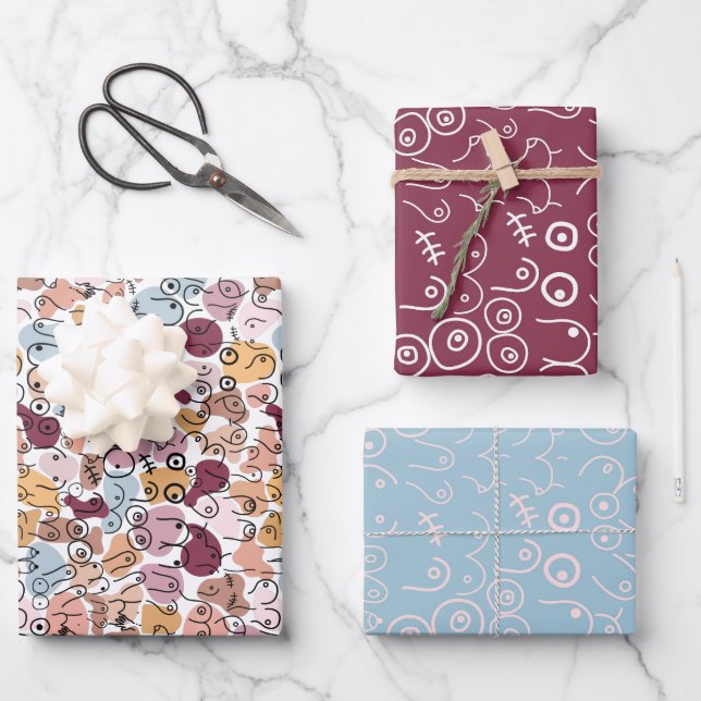 woman feminist wrapping paper sheets (Front)