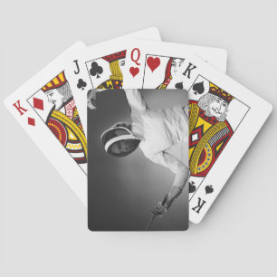 Woman Fencing Playing Cards