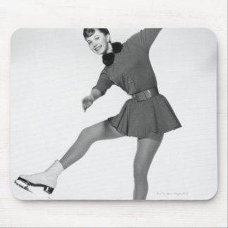Woman Figure Skating Mouse Mat