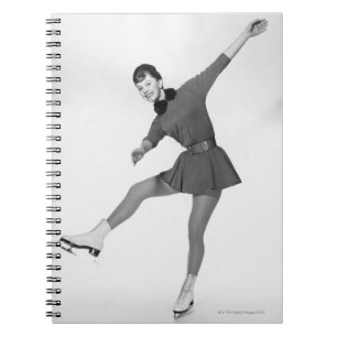 Woman Figure Skating Notebook