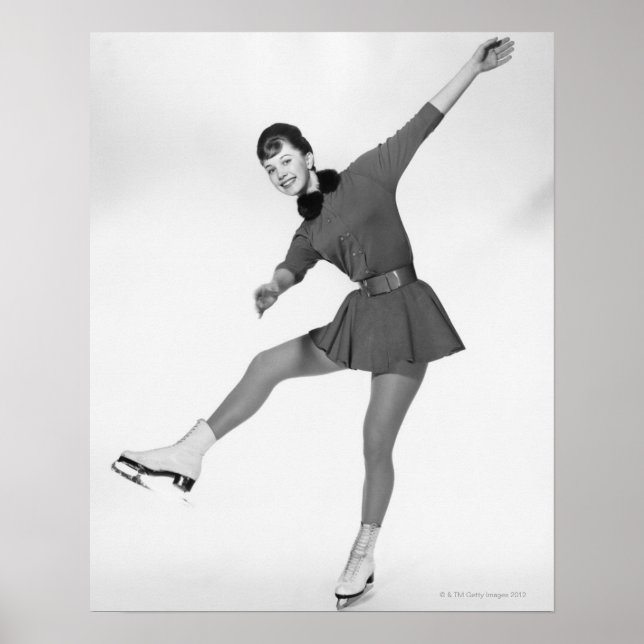 Woman Figure Skating Poster (Front)