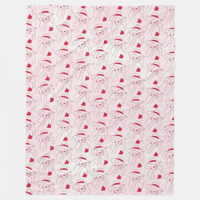 Woman Fleece Blanket (Front)
