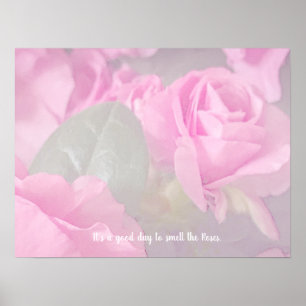 Woman Floral Roses Birthday Design  Poster