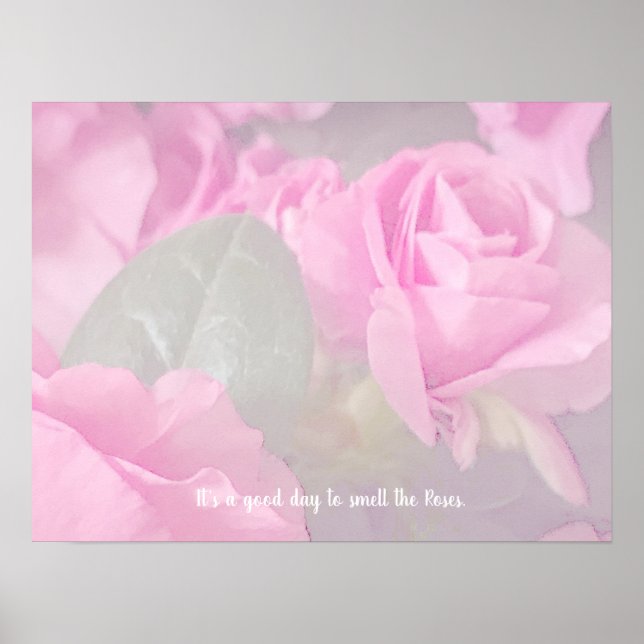 Woman Floral Roses Birthday Design  Poster (Front)