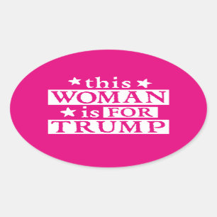 Woman for TRUMP Stickers