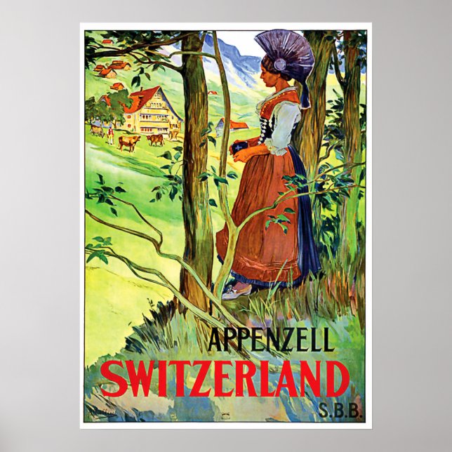 Woman from Appezell, Switzerland Poster (Front)