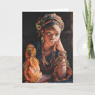 Woman from Côte d'Ivoire - African Woman  Card