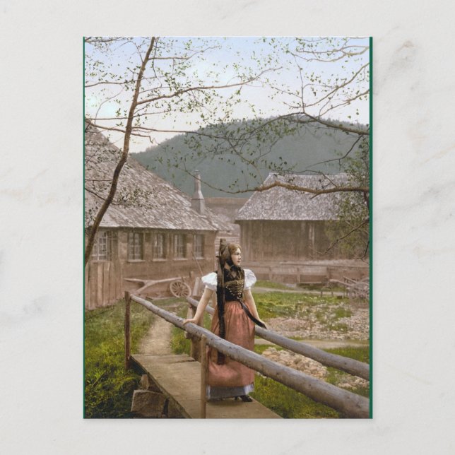 Woman from the Black Forest Postcard (Front)