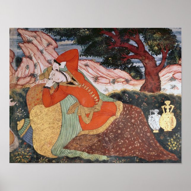 Woman from the Court of Shah Abbas I, 1585-1627 Poster (Front)