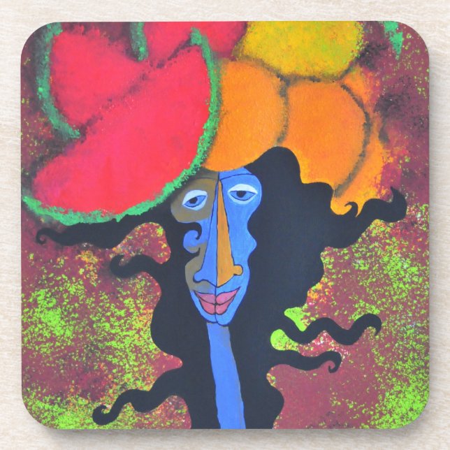 Woman&fruit  coasters (Front)