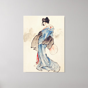 Woman, Full-Length Portrait Canvas Print