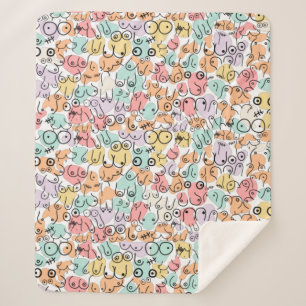 woman fun gift sherpa blanket