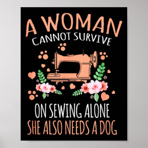 Woman Funny Sewing Quote  Poster