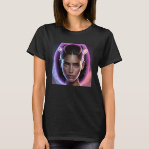 Woman Futuristic Space Helmet Astronaut Travel Wo T-Shirt