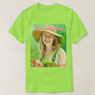 Woman Gardener Watercolor Career T-Shirt