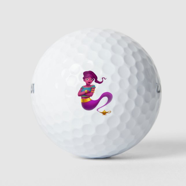 Woman Genie - Emoji Golf Balls (Front)