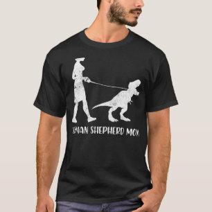 Woman German Shepherd Mum Dinosaur Gsd Owners Funn T-Shirt