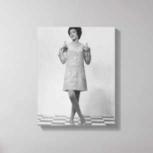 Woman Gesturing Canvas Print