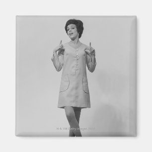 Woman Gesturing Magnet