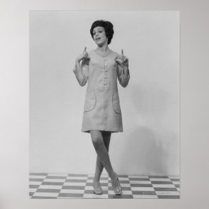 Woman Gesturing Poster