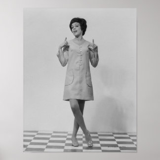 Woman Gesturing Poster