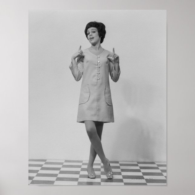 Woman Gesturing Poster (Front)