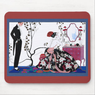 Woman Getting Ready for a Party Mouse Mat