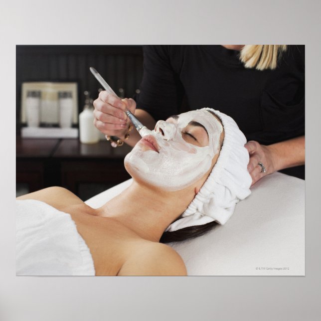 Woman Getting Spa Treatment Poster (Front)