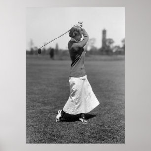 Woman Golfer, 1910s Poster
