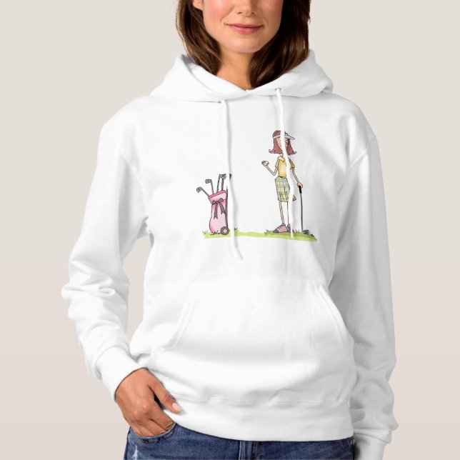 Woman Golfer Hoodie (Front)