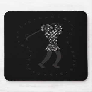 Woman Golfer Mouse Mat