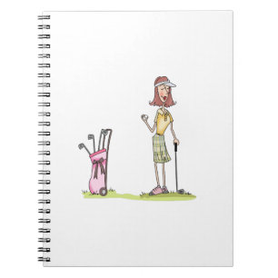 Woman Golfer Notebook