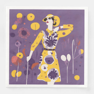 Woman Golfer - Set Of 50 Napkin