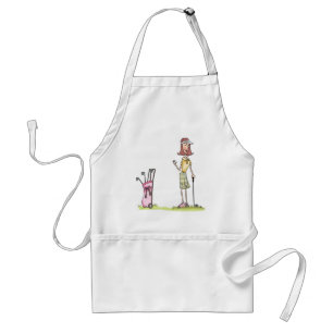 Woman Golfer Standard Apron