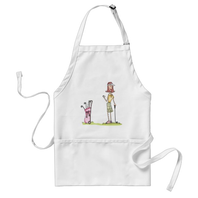 Woman Golfer Standard Apron (Front)