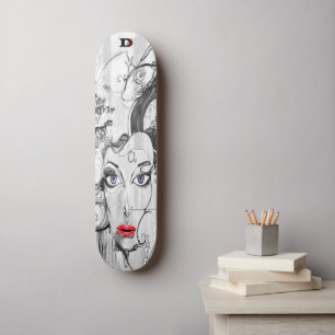 Woman Graffiti Street Art Dd Brand Skateboard