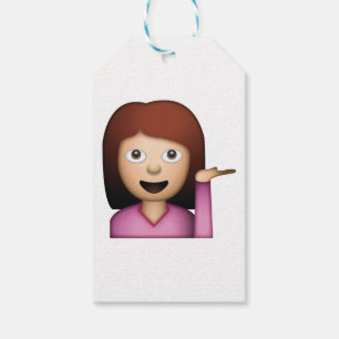 Woman Hand Gesture - Emoji Gift Tags