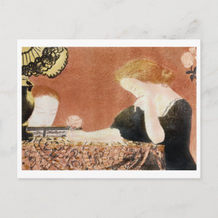 Woman Holding a Rose, Maurice Denis Postcard