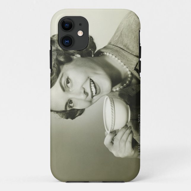 Woman Holding Cups Case-Mate iPhone Case (Back)