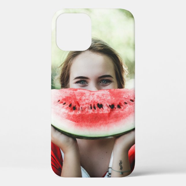 Woman holding sliced watermelon Case-Mate iPhone case (Back)