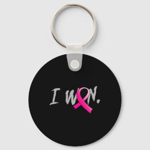 Woman I Won Breast Cancer Awareness Pink Ribbon Su Key Ring