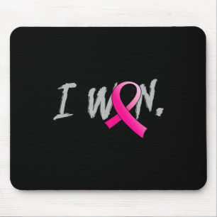 Woman I Won Breast Cancer Awareness Pink Ribbon Su Mouse Mat