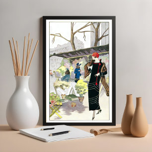 Woman in a black velvet business dress (1924) poster