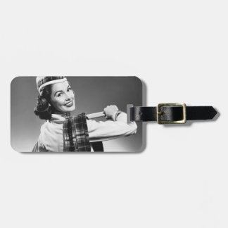 Woman in a Cap Luggage Tag