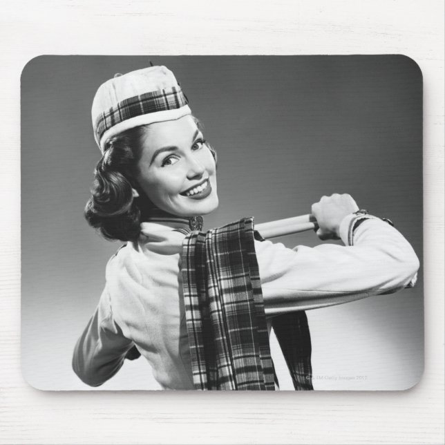 Woman in a Cap Mouse Mat (Front)