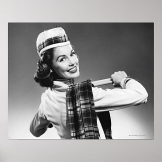 Woman in a Cap Poster