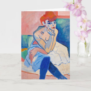 Woman in a Chemise   Andre Derain   Card