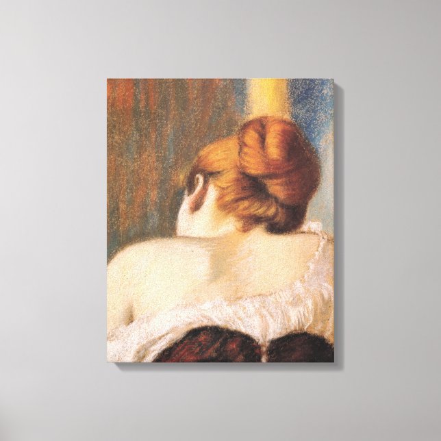 Woman in a Corset (by Federico Zandomeneghi) Canvas Print (Front)